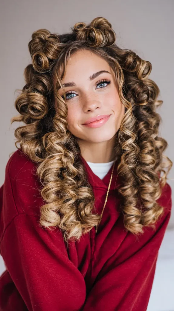Thick Hair Heatless Sock Curls