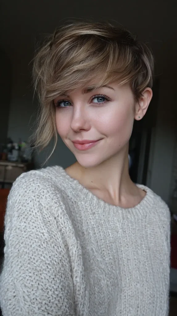  Thick Side Bangs