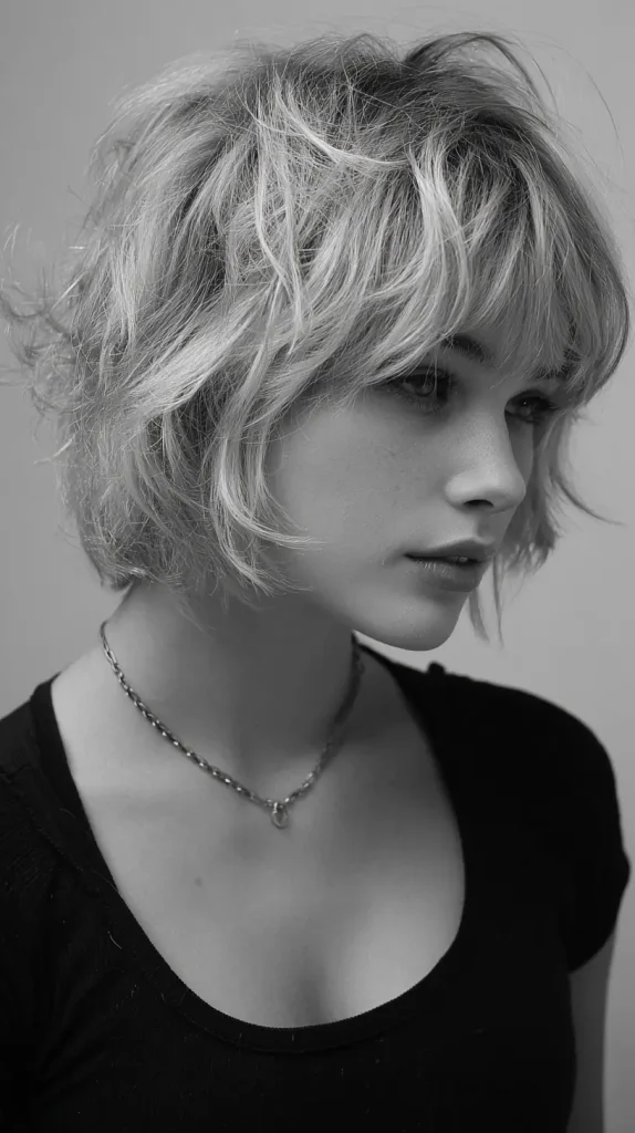 Tousled Shaggy Bob