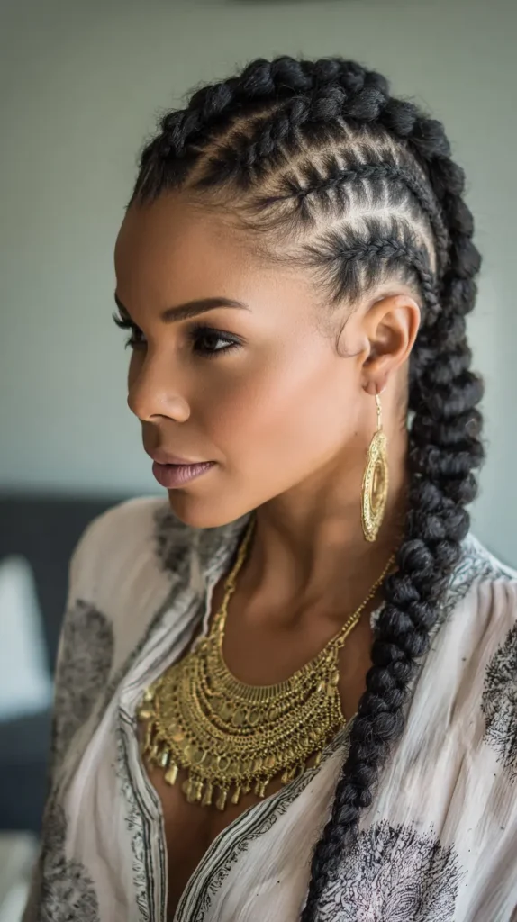 Triangle Part Cornrows