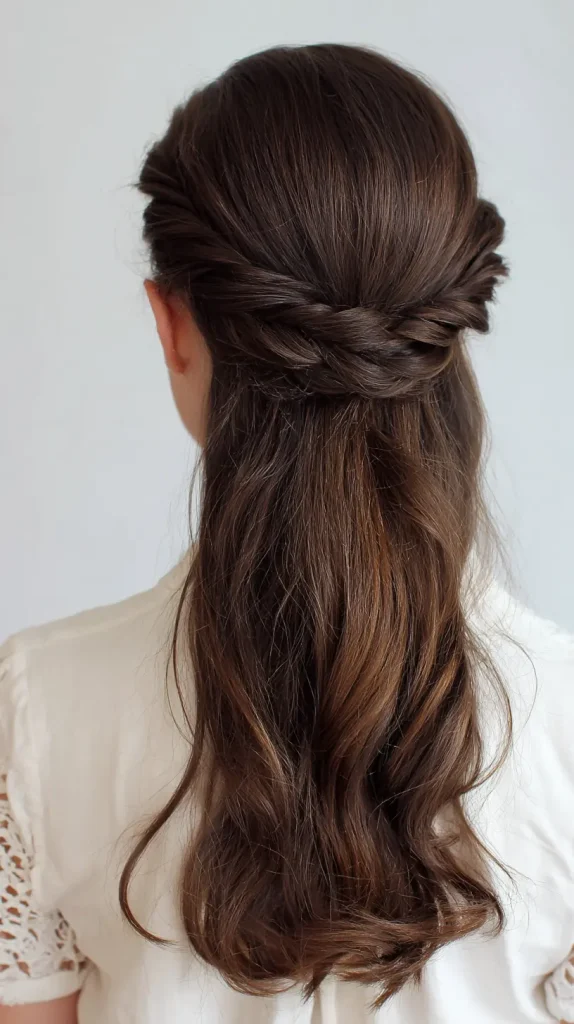 Twisted Half-Up Style