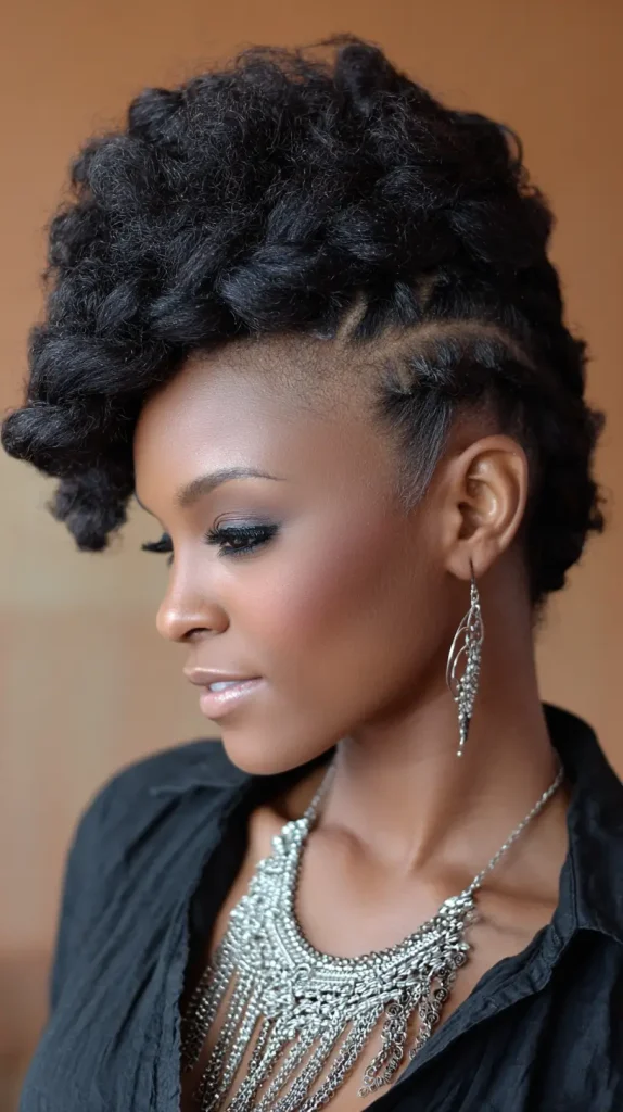 Twisted Mohawk Updo