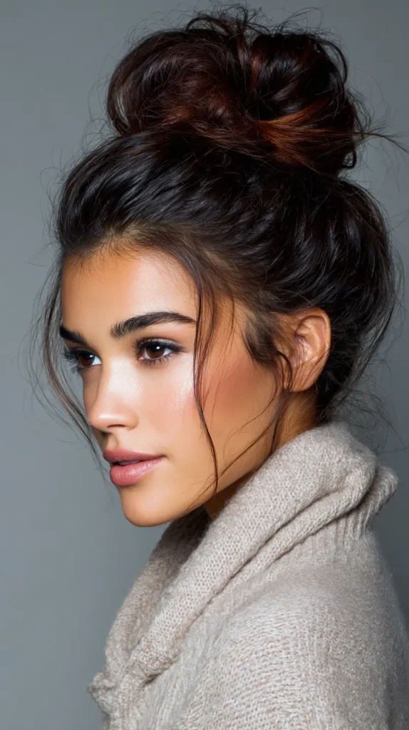 Twisted Slick Back Bun