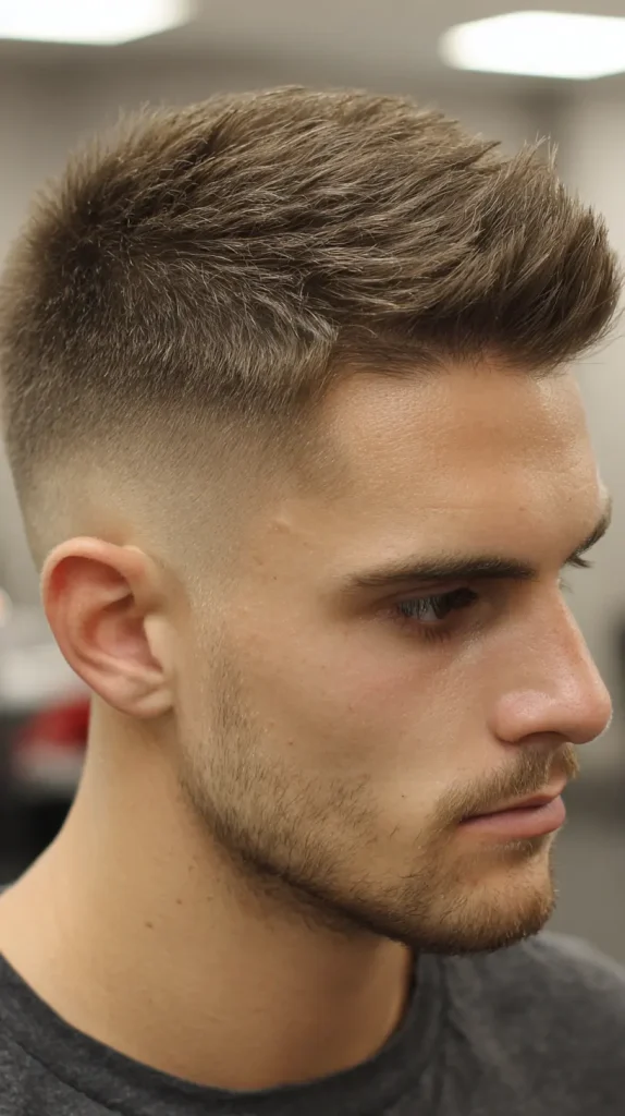 Undercut Fade Two Block Haircut Men