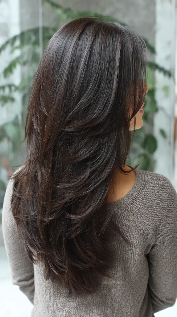 V Cut with Shaggy Layers