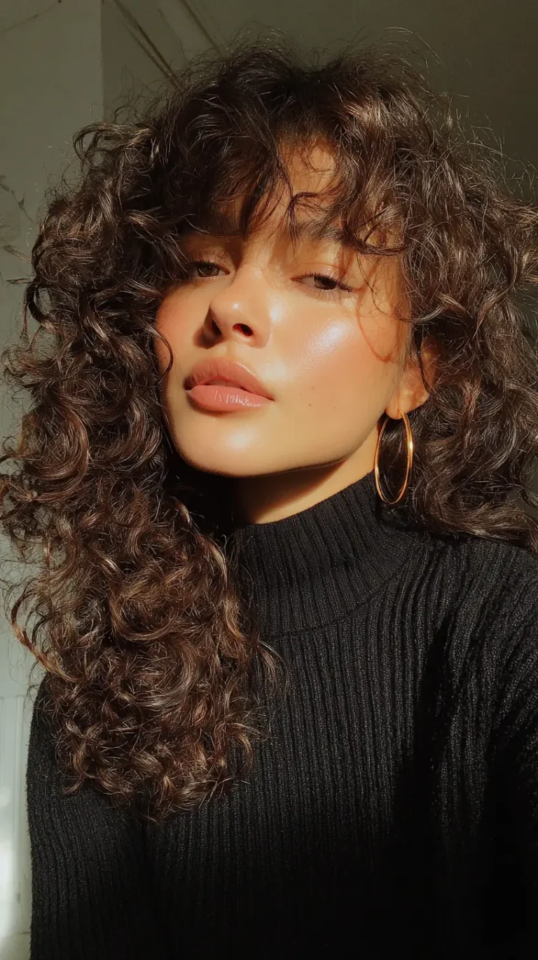 12 Curly Side Bangs