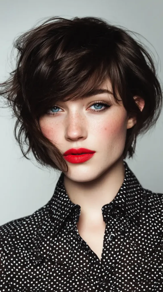 Voluminous Short Side Bangs