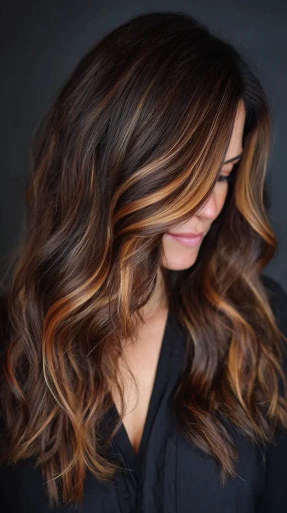 Warm Caramel Money Piece