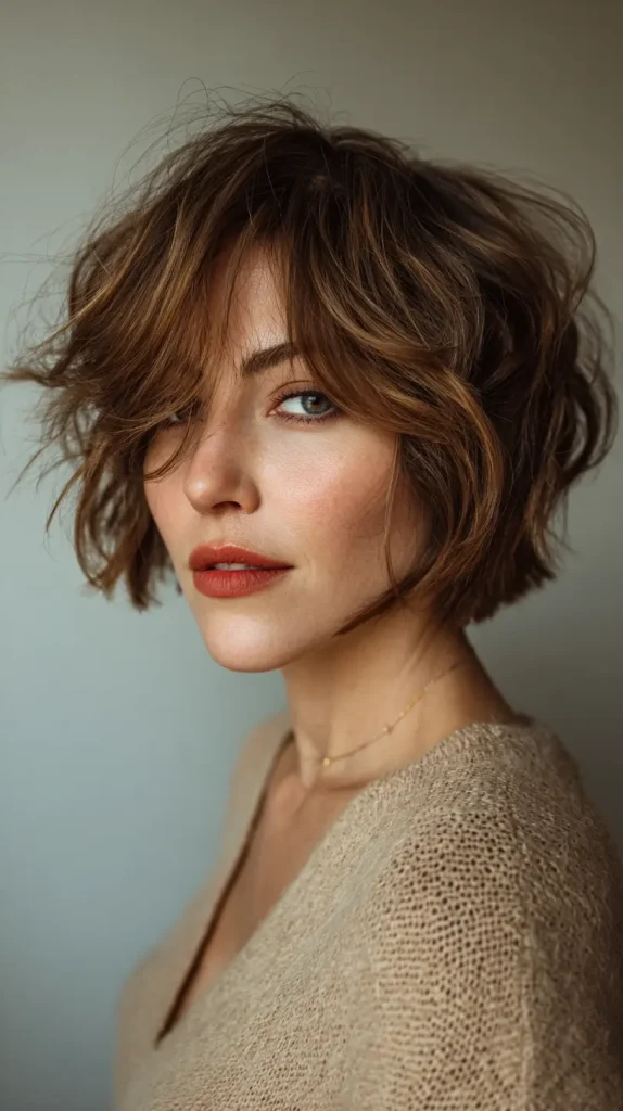 Wavy Choppy Bob
