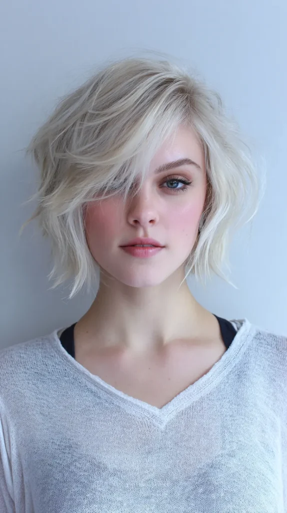 Wavy Choppy Bob for Fine Hair
