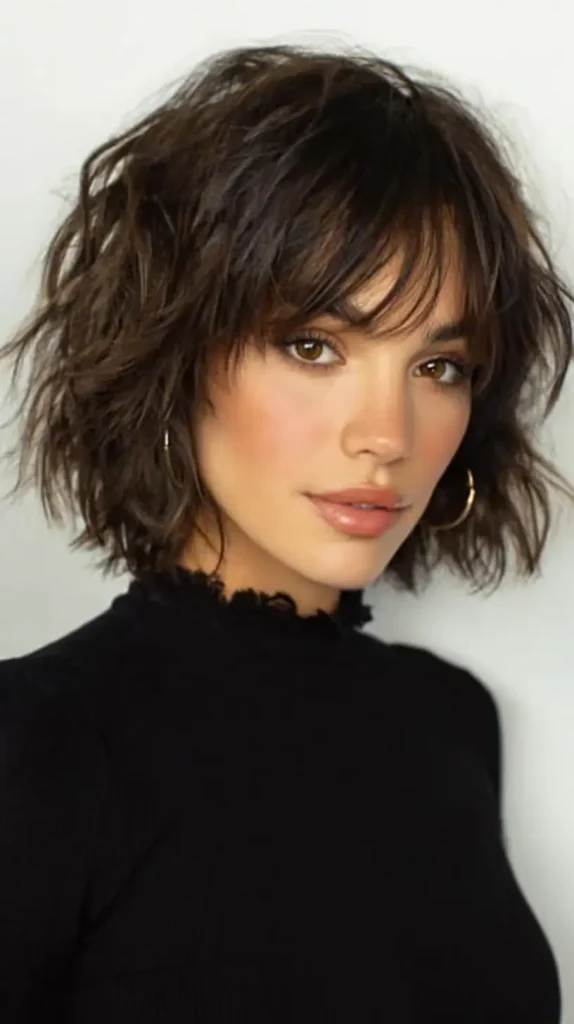 Wavy Choppy Layered Bob
