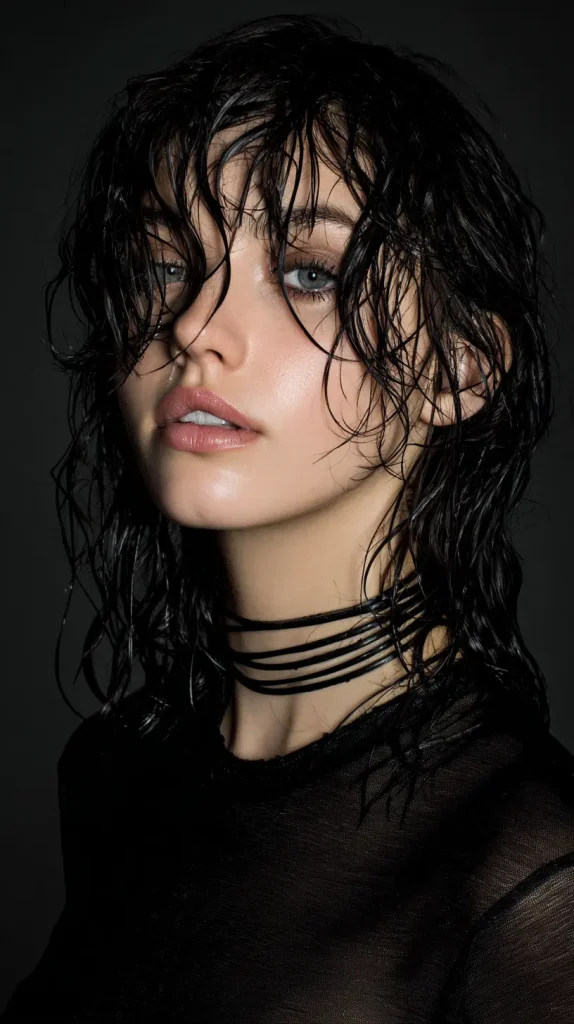 Wet Hair Look