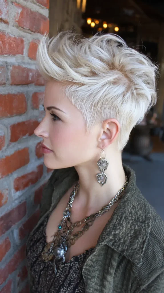Textured Faux Hawk Pixie